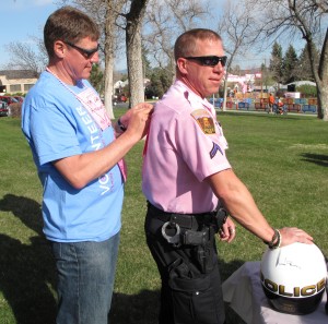A Helena Policeman Supports the Race